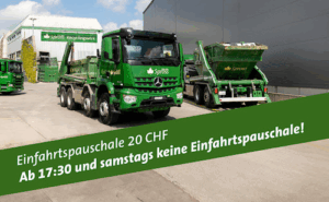 Der Firmenname ist Spross Recyclingwerk Zürich